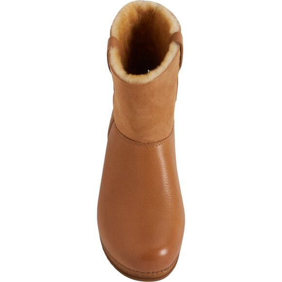 NEW Dansko McKenzie Shearling-Lined Boots - Leather in tan For Women 925 8s4 - Picture 2 of 10